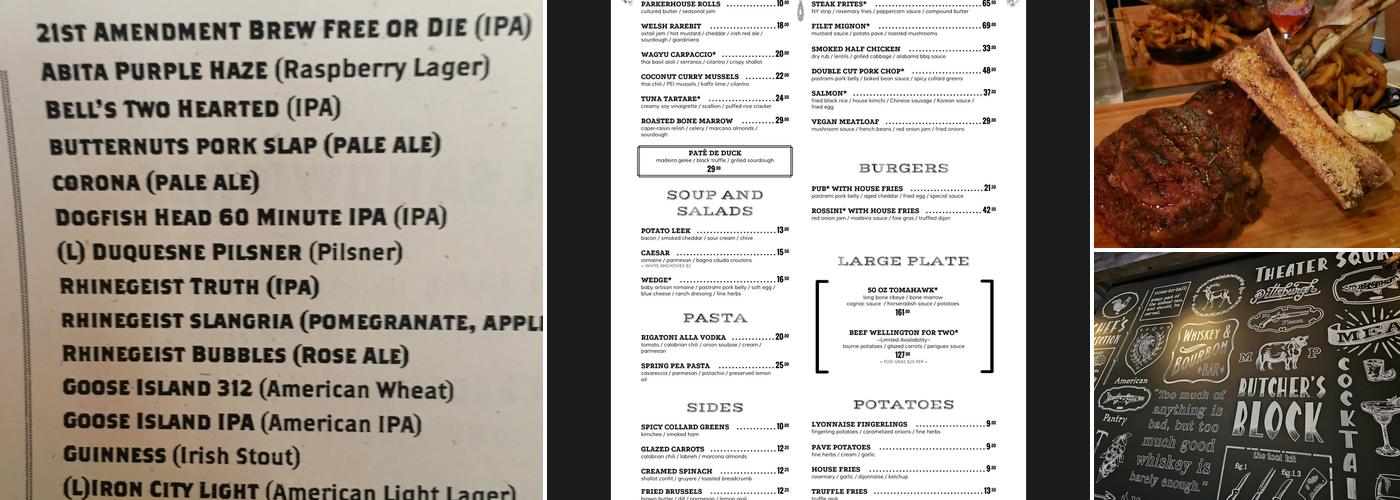 Meat & Potatoes Menu