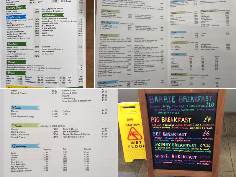 Scoop's & Smile Menu