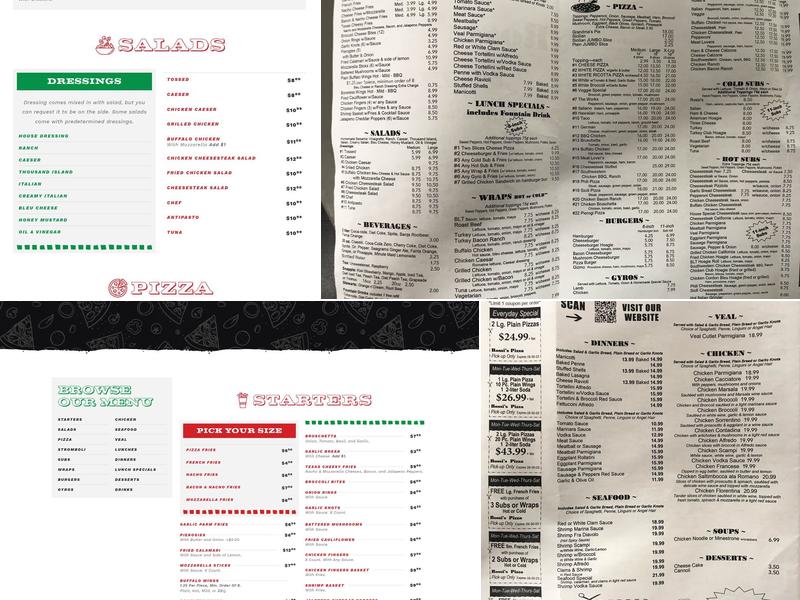 Rossi's Pizza & Italian Menu