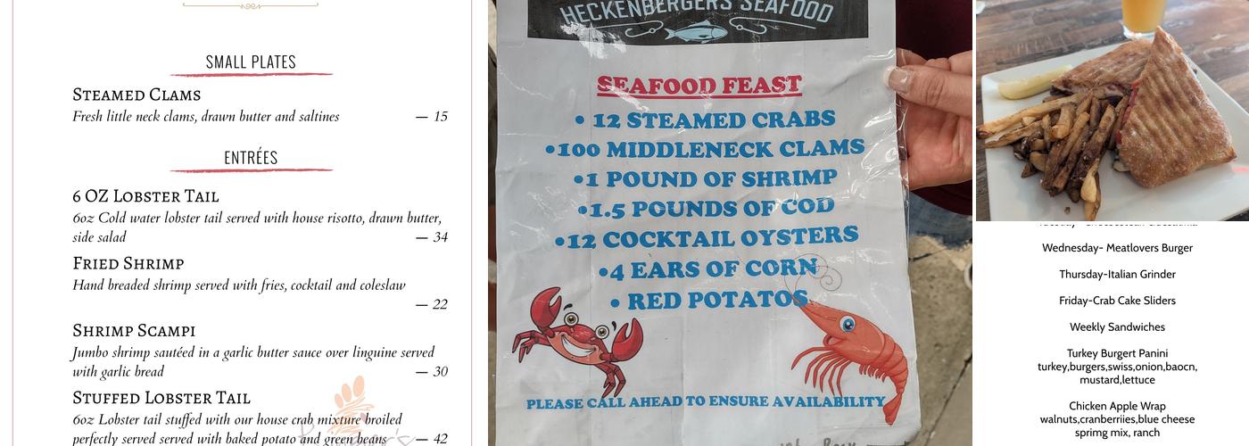 Ringers Roost Menu