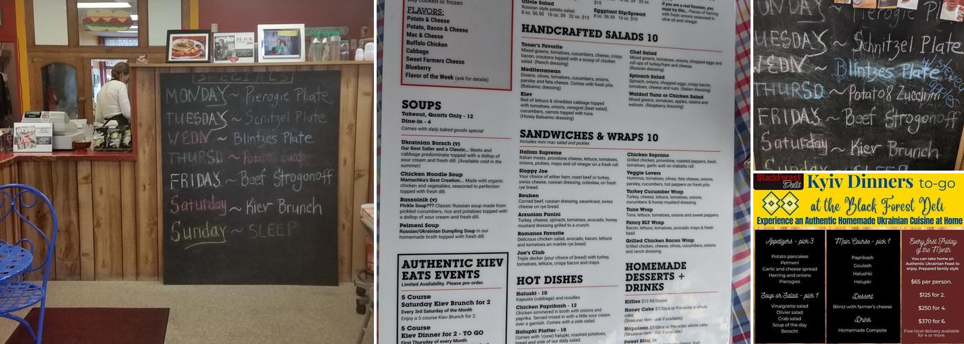 Black Forest Deli Menu