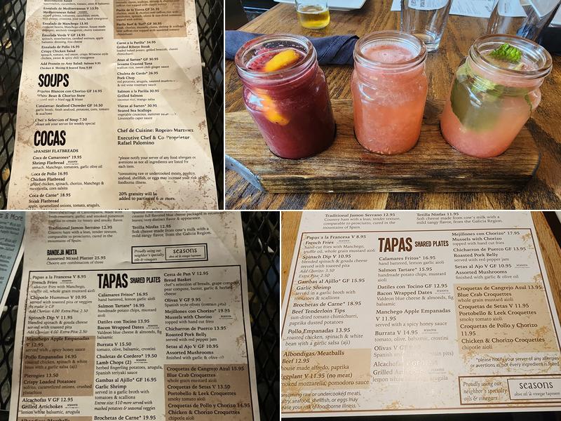 Tapas On Main Menu