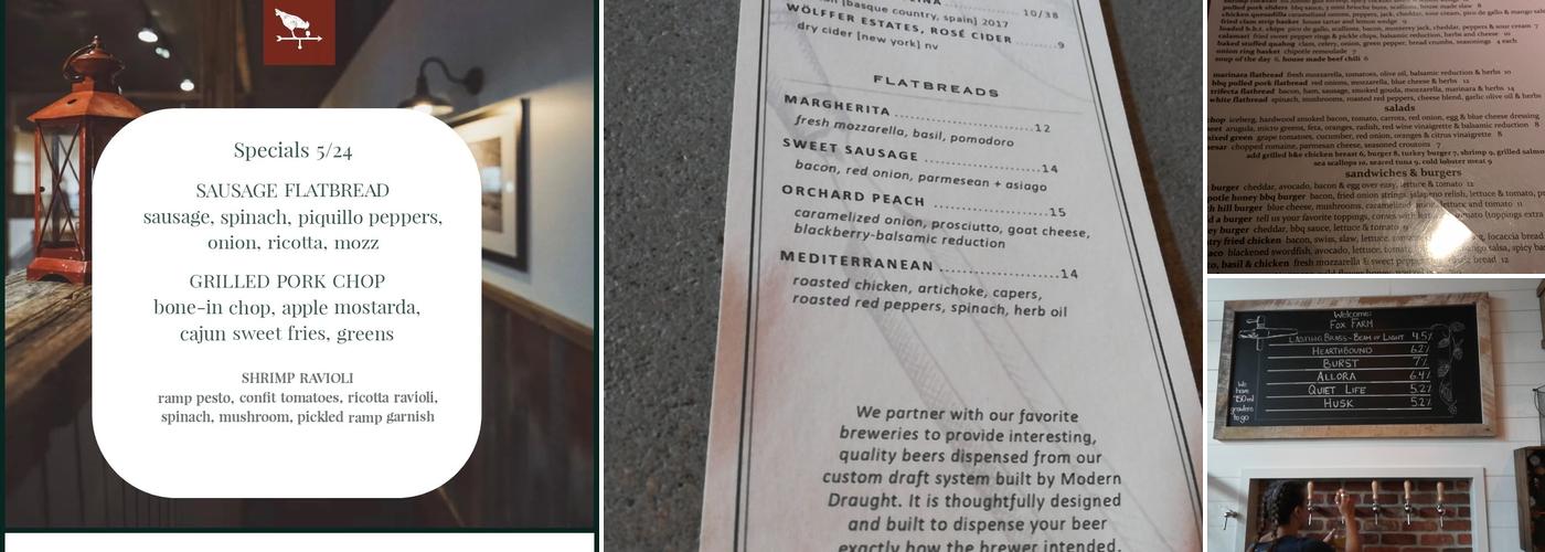 Birch Hill Tavern Menu