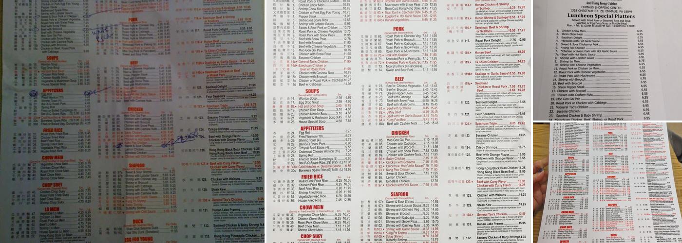 Lingnan Menu