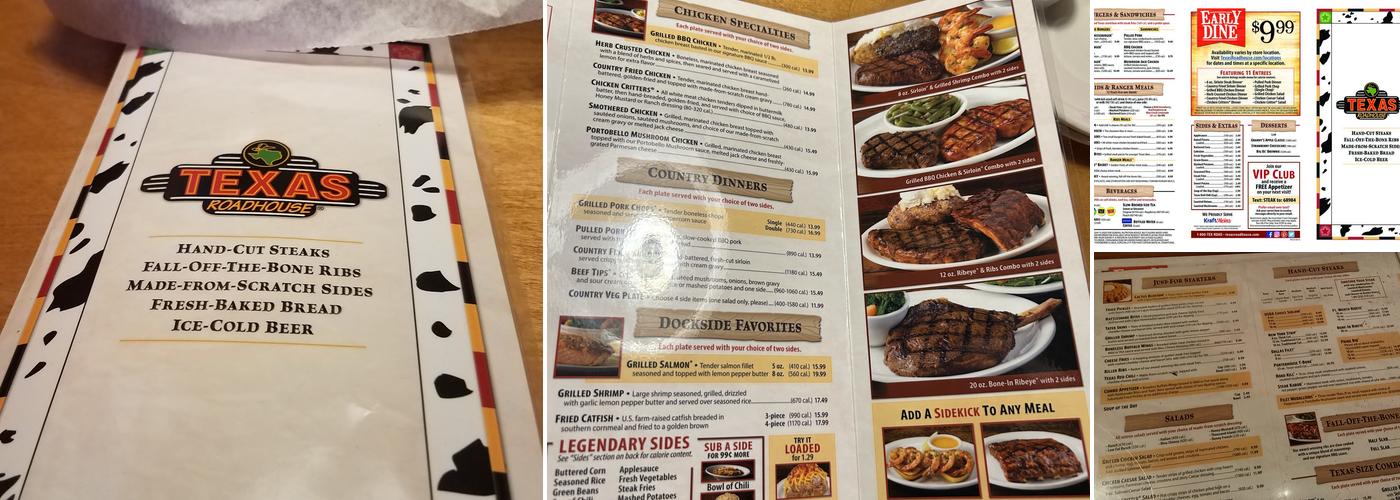 Texas Roadhouse Menu