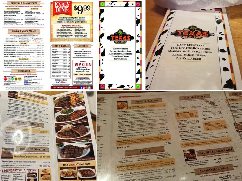 Texas Roadhouse Menu