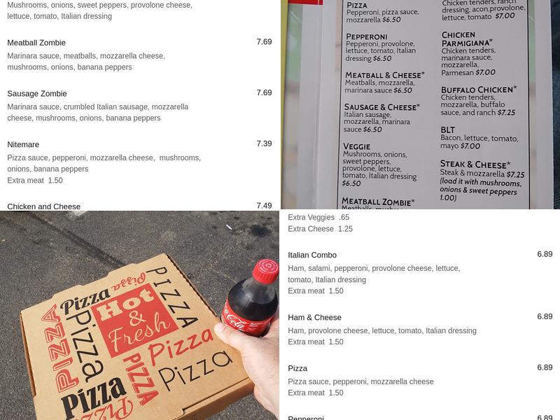 Mama Mia's Pizzeria Menu