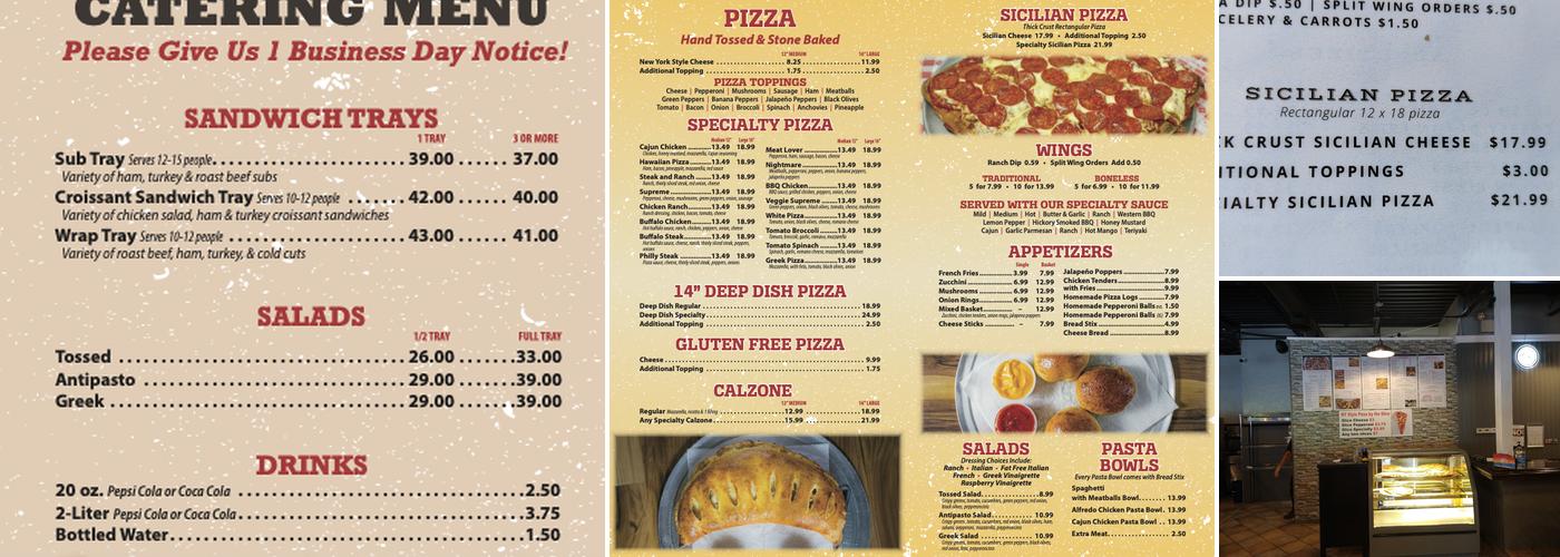 Crazy Oven Menu