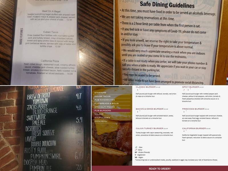 U Pick 6 Tap House Menu