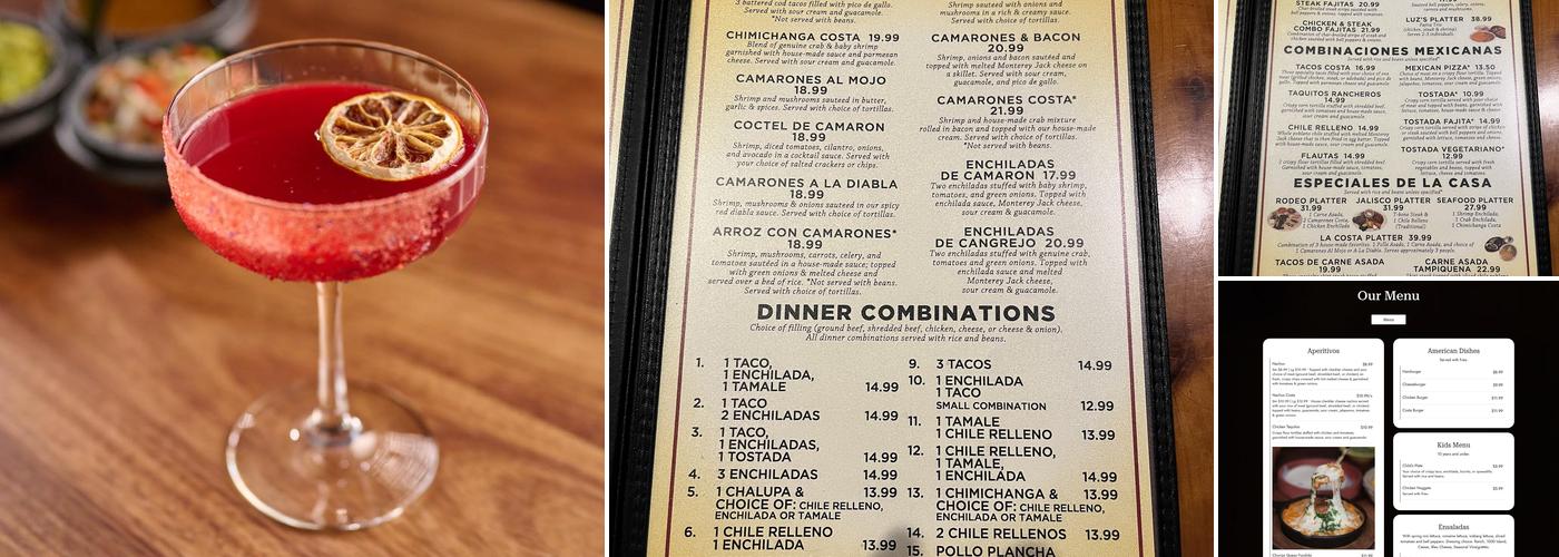 La Costa Menu
