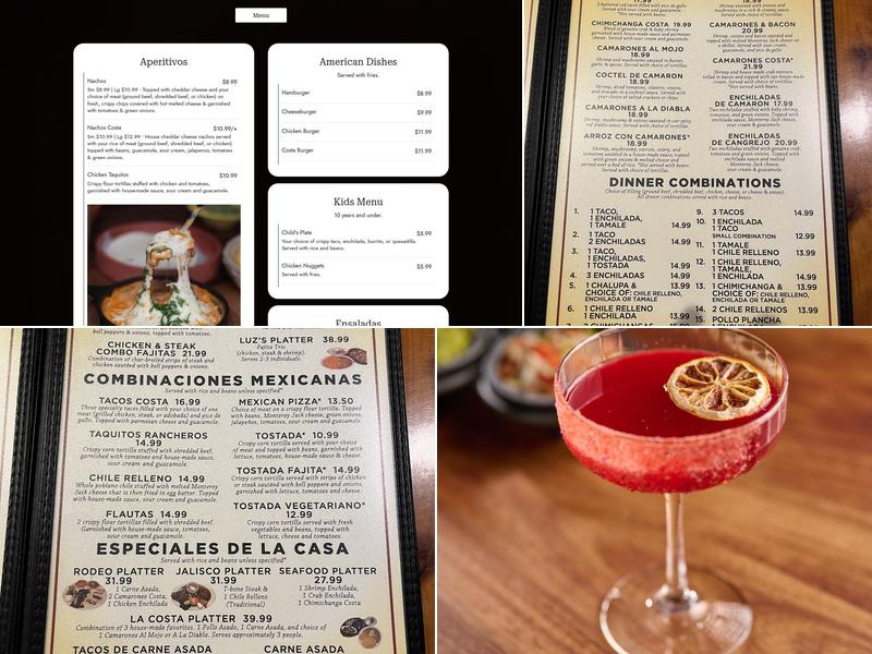 La Costa Menu