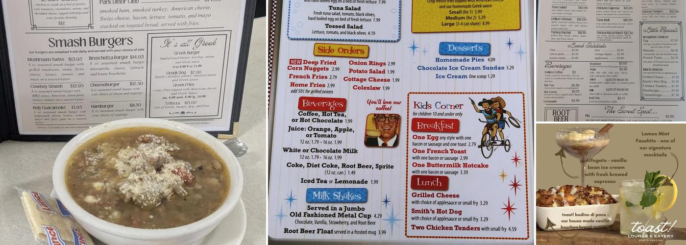 Lawrence Park Dinor Menu