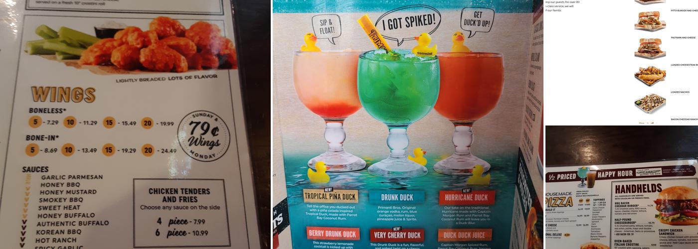 Primanti Bros. Restaurant and Bar Erie Menu