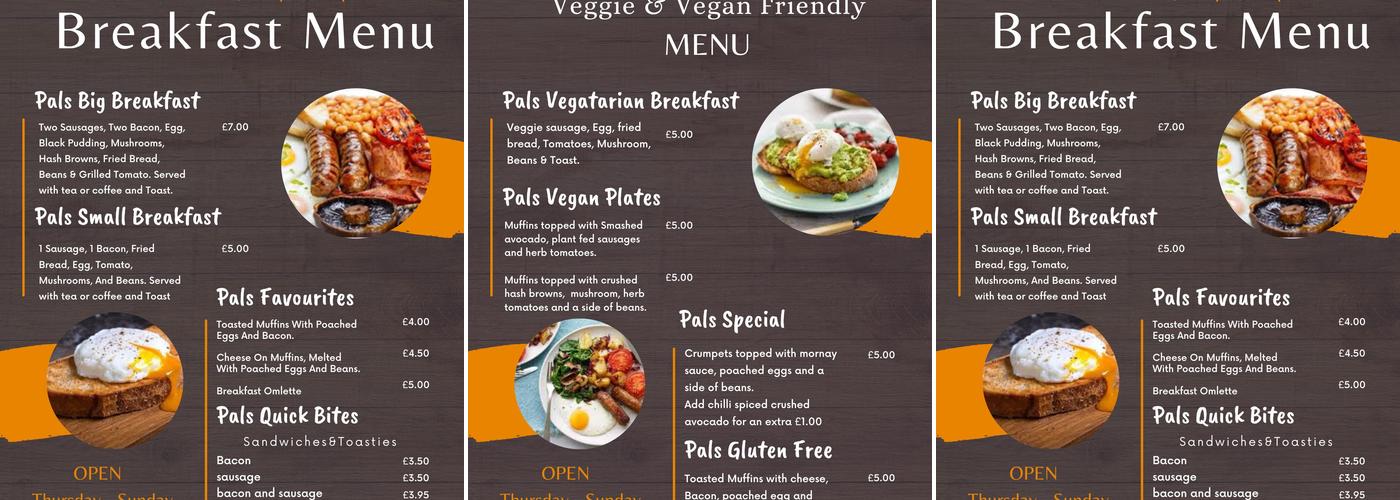 Palomino's Restaurant Menu