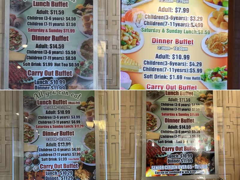 Imperial Buffet Menu