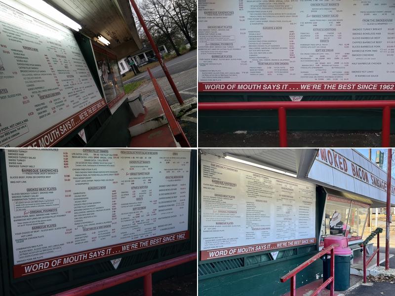 Burge's Hickory Smoked Turkeys and Hams Menu