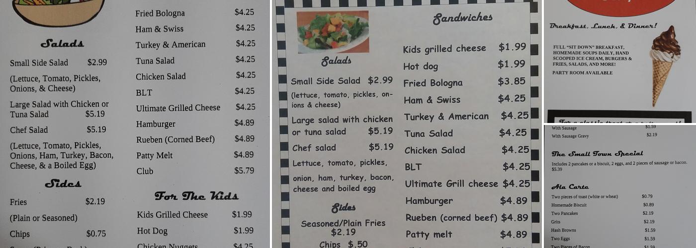 Amjenns Soups & Scoops Menu