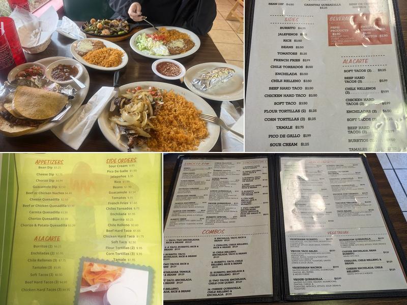 Sabor A Mexico Menu