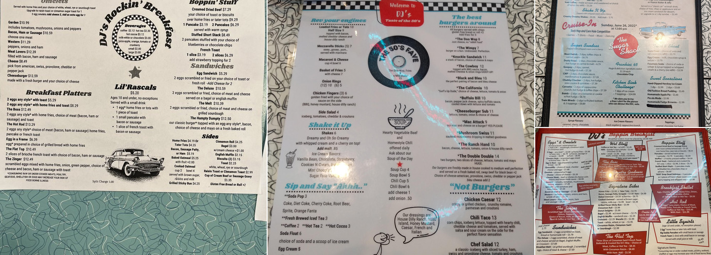 DJ's Taste of the 50's, Lancaster Menu, Reviews (349), Photos (87