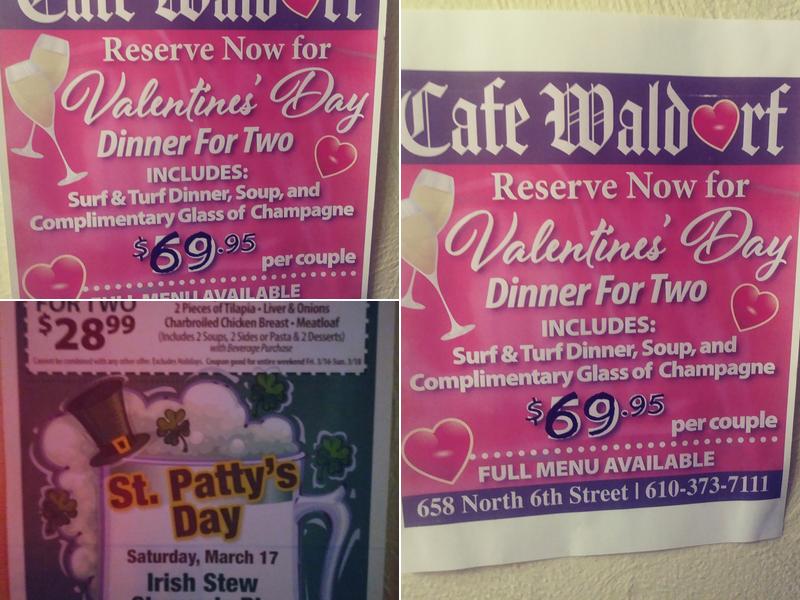 Cafe Waldorf Menu