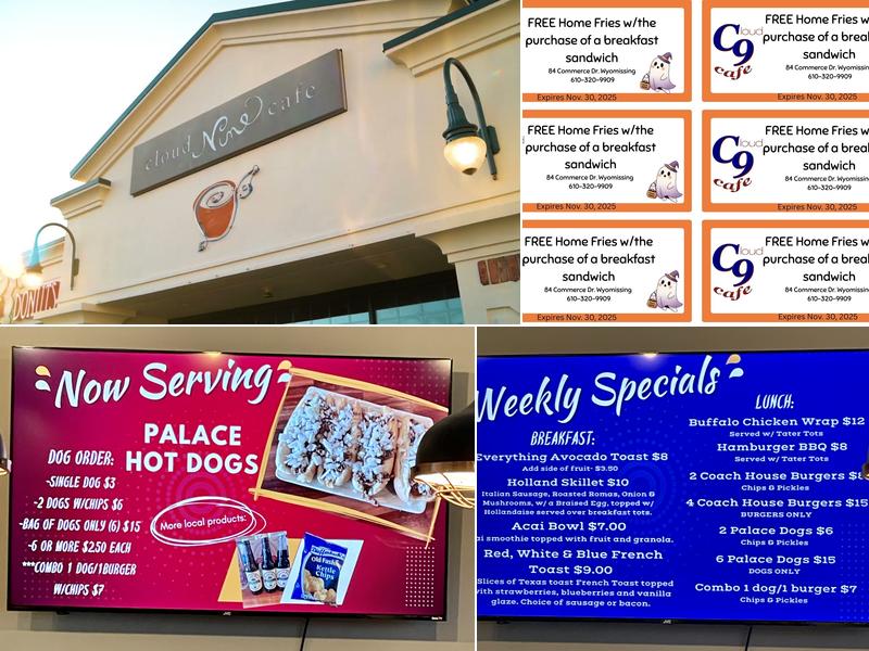 Cloud 9 Cafe & Catering Menu
