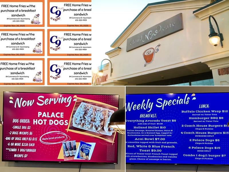 Cloud 9 Cafe & Catering Menu