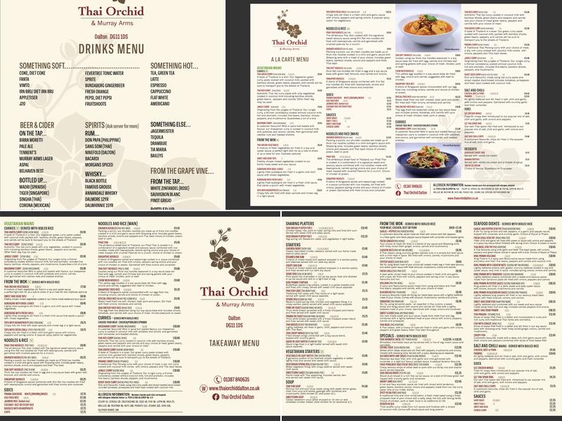 Thai Orchid Menu