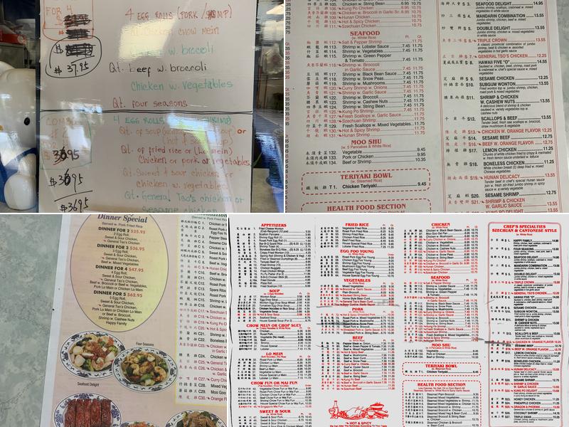 China Taste Menu