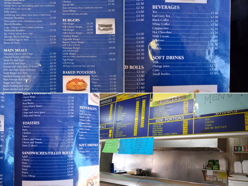 The Starfish Restaurant And Coffee Shop Menu
