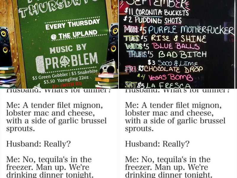 501 Bar and Lounge Menu