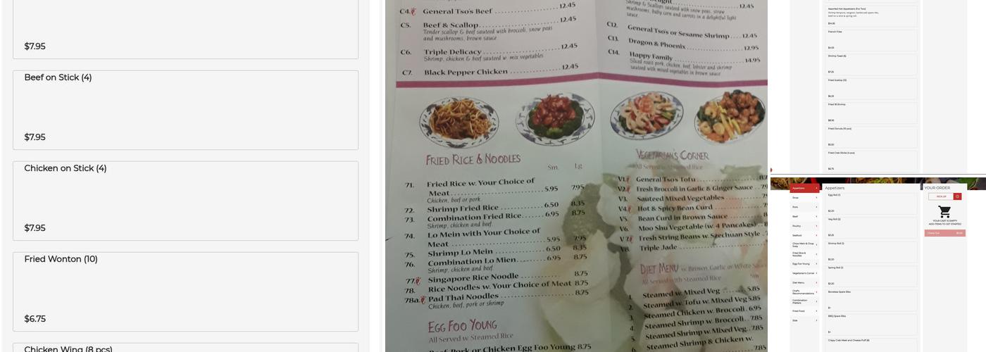 China King Restaurant Menu