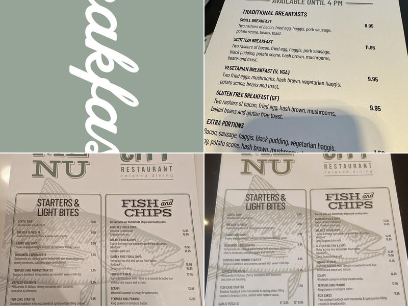 City Restaurant Menu