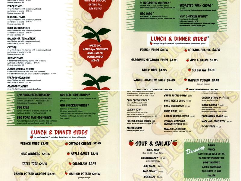 Applejack's Restaurant & Pub Menu