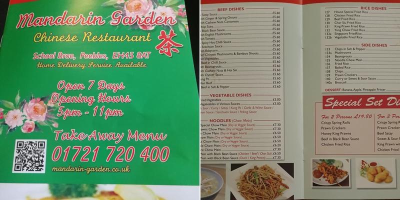 Mandarin Garden Menu