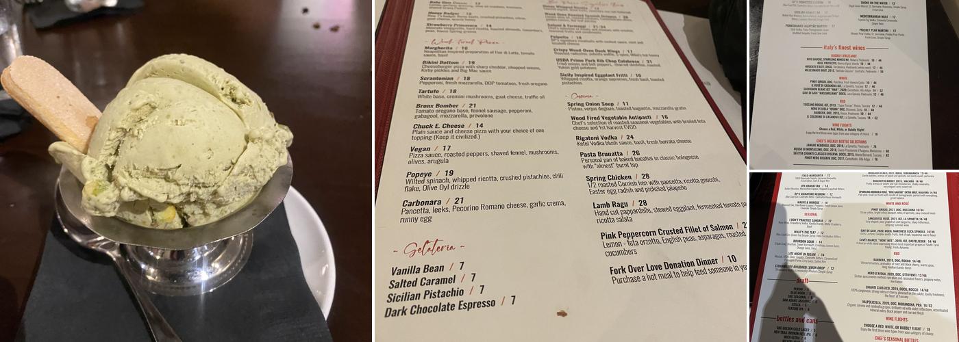 Bar Pazzo Menu