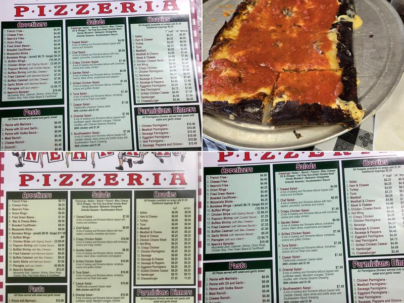 Nearra's Pizzeria Menu