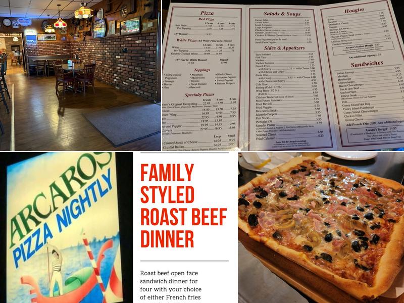Arcaro's Pizza Menu