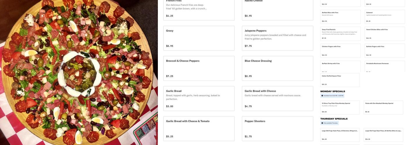 Two Brothers Restaurant & Pizzeria Menu