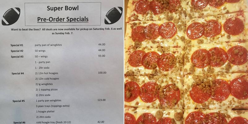 Drinker Pizza Menu