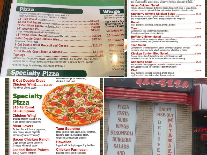 Matarazzo's Pizza and Subs Menu