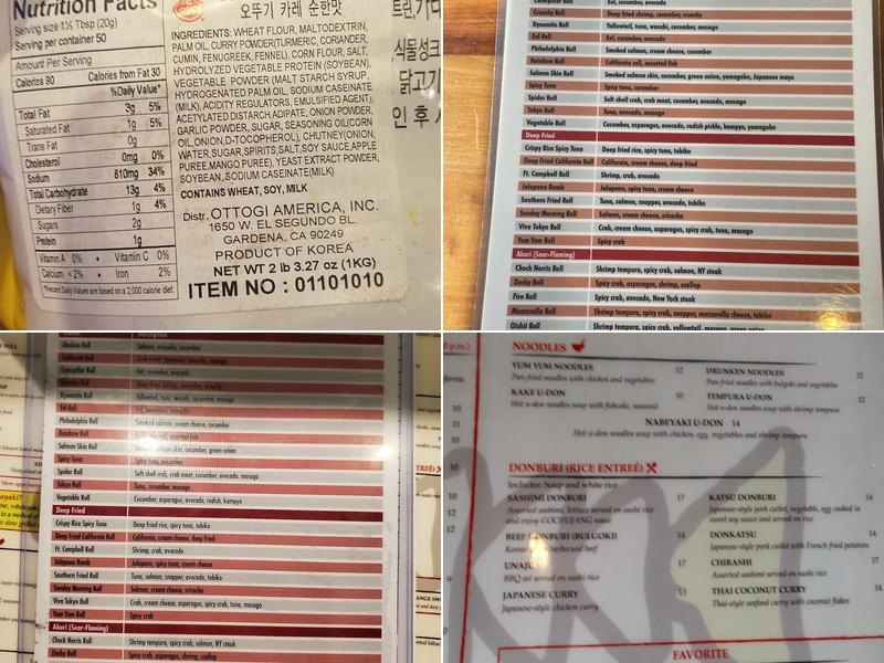 Yellowtail Robata Grill & Sushi Menu