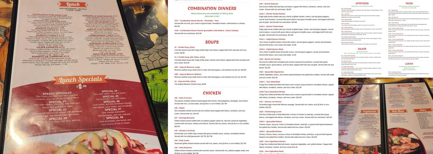 La Tonalteca - Scranton PA Menu