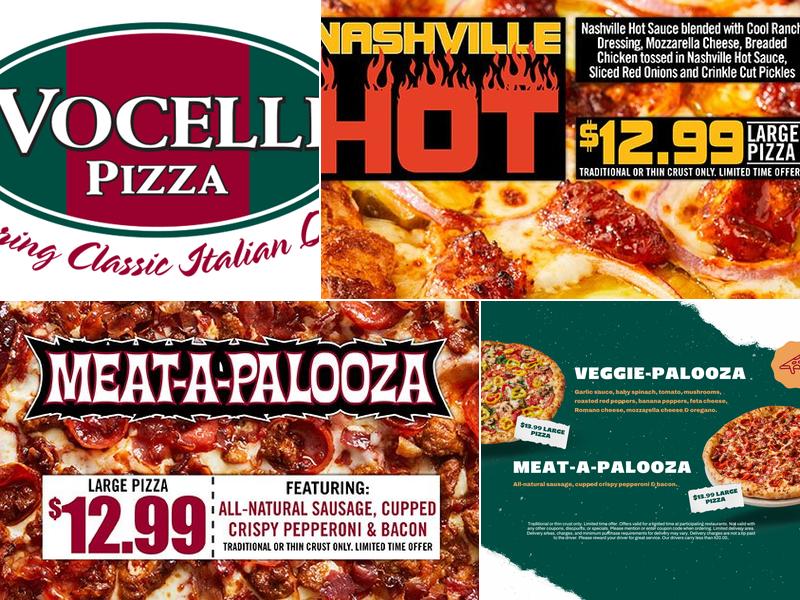 Vocelli Pizza Menu