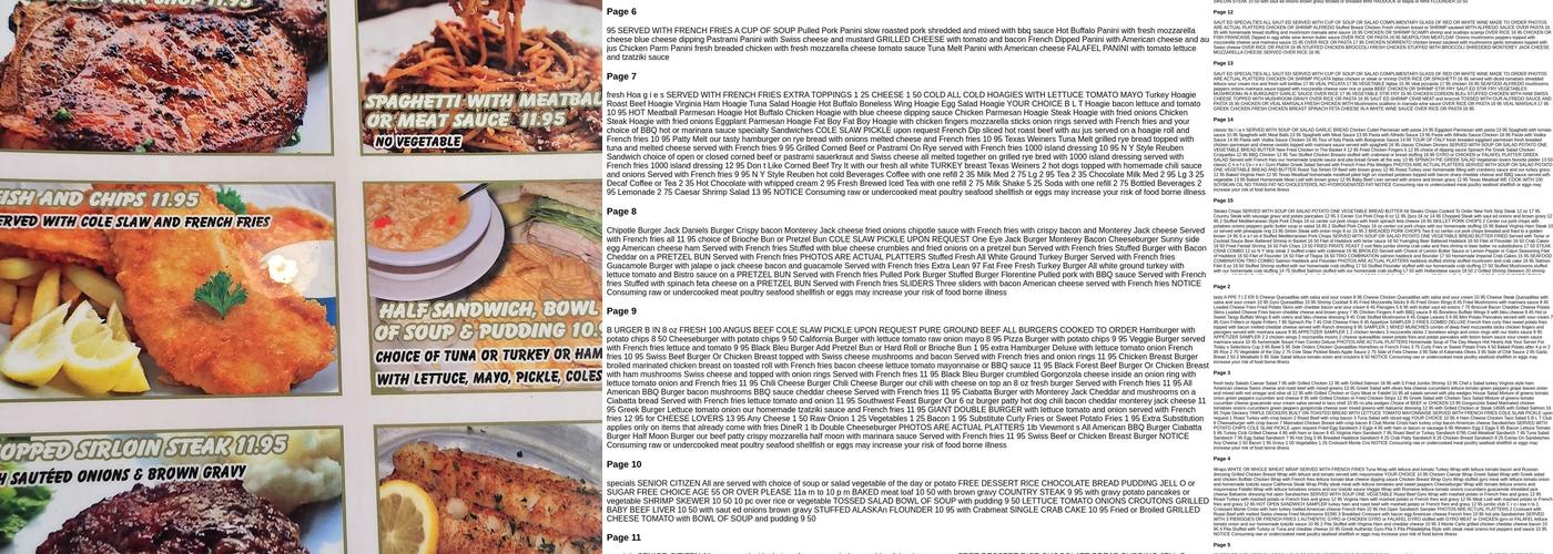Viewmont Diner Menu