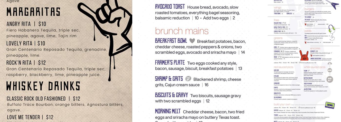 Rock'n Dough Pizza & Brewery Menu