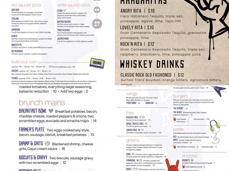 Rock'n Dough Pizza & Brewery Menu