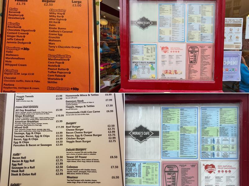 Morags(Café and sweet shop) Menu