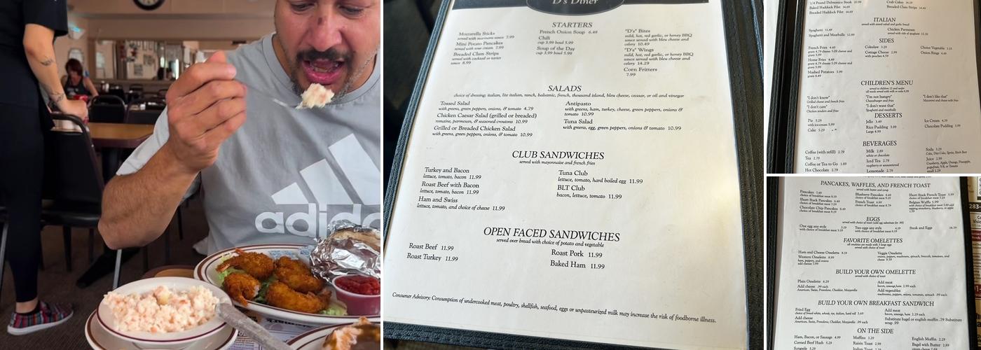 D's Diner Menu