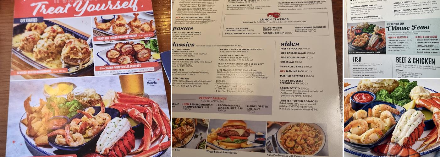 Red Lobster Menu