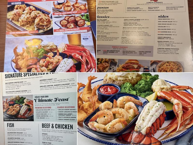 Red Lobster Menu
